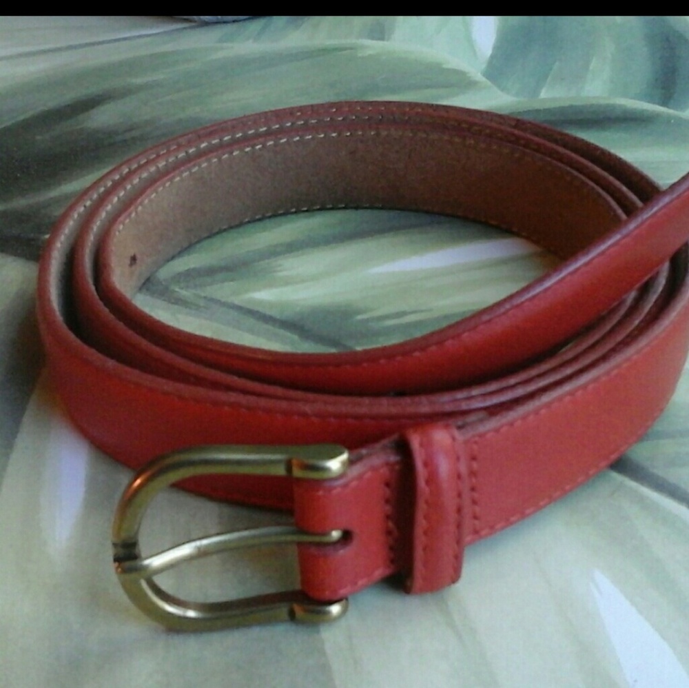 LL Bean leather belt plus size